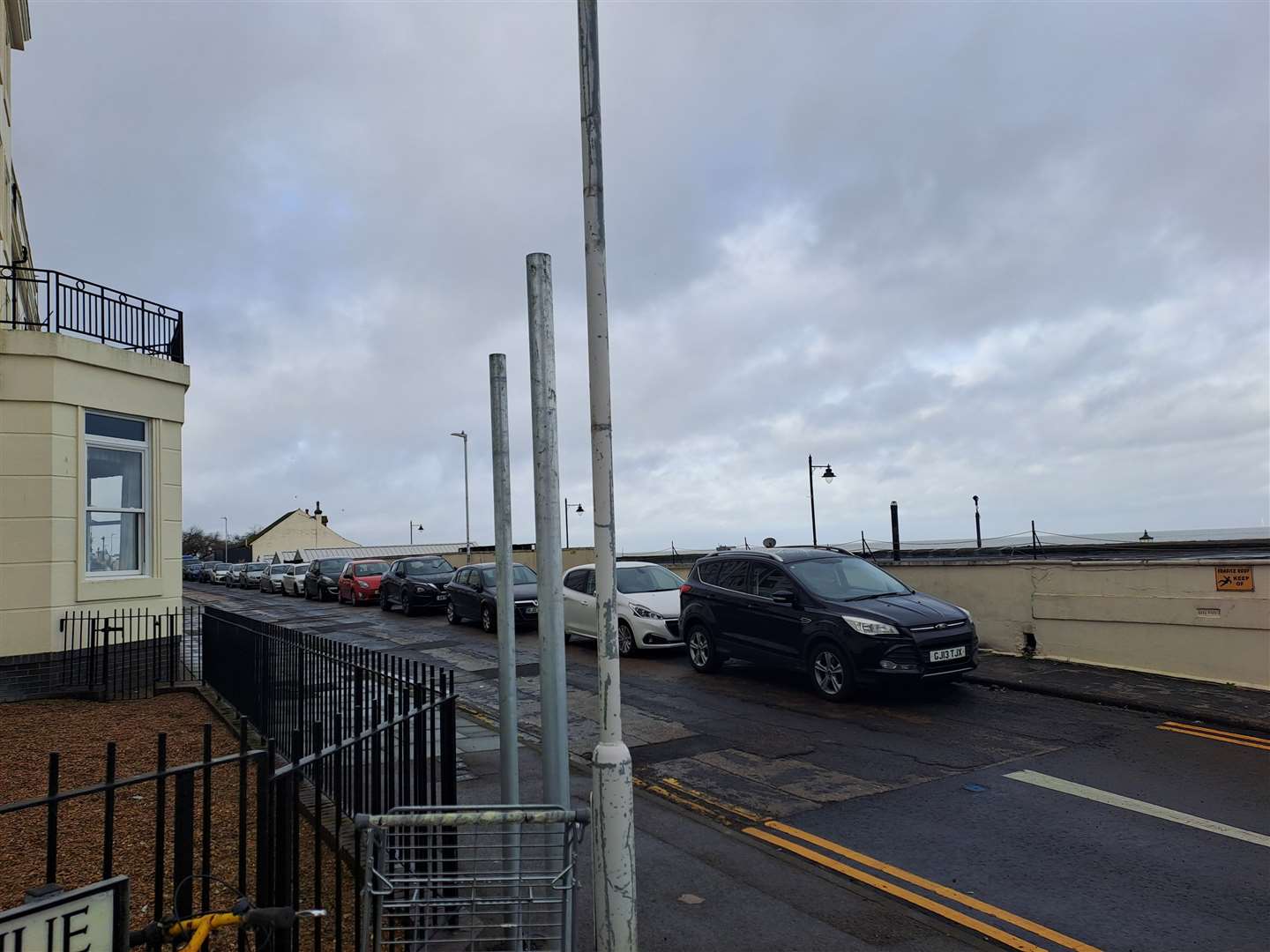 Vandals are understood to have targeted Herne Bay promenade last night