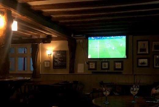 You won’t find many pubs with more ceiling beams than this one