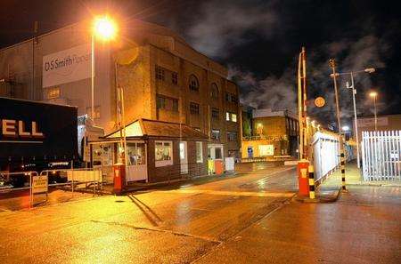 The DS Smith paper mill in Kemsley which was hit by a major blaze