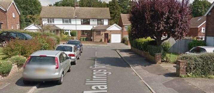 Mallings Drive, Bearsted, where the alleged break-in happened Picture: Google Street View