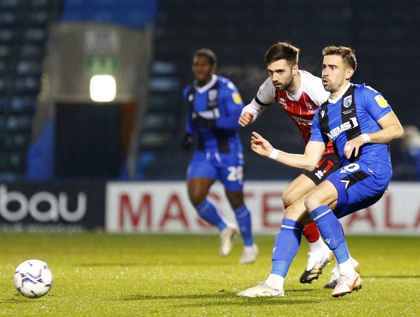 Olly Lee in the thick of the action. Picture: Andy Jones