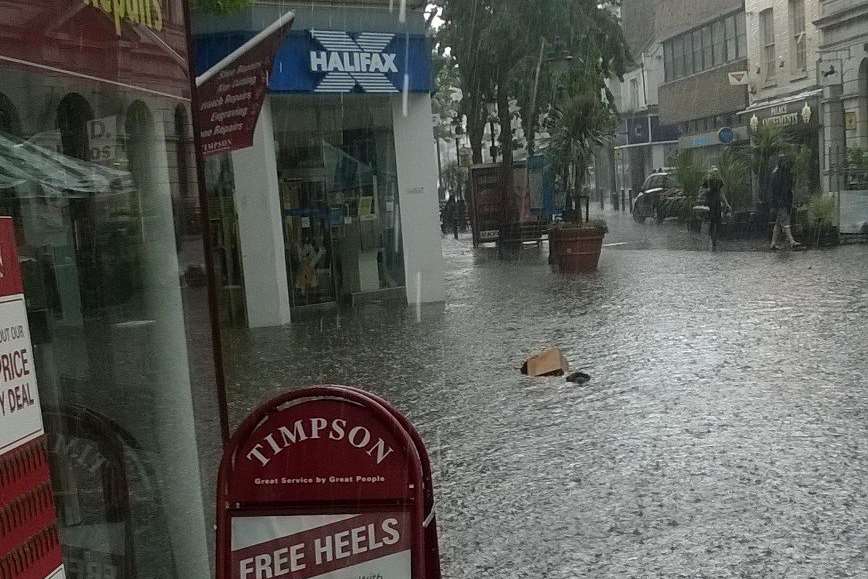 Ramsgate was hit by floods. Picture by Lisa Salter