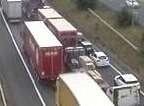 Traffic queuing on the M2. Picture: Highways England