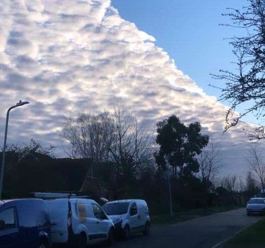 It was seen over Market Way in Canterbury. Pic: Freisha-Jo Gillibrand