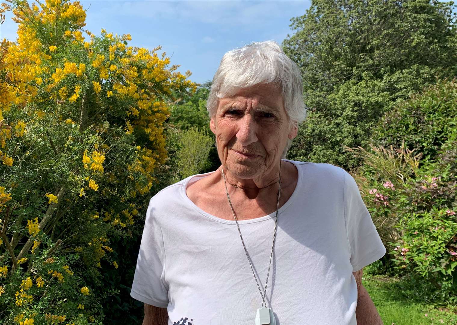 Marion Langelier’s garden backs onto the brewery at Northdown Industrial Estate in Broadstairs