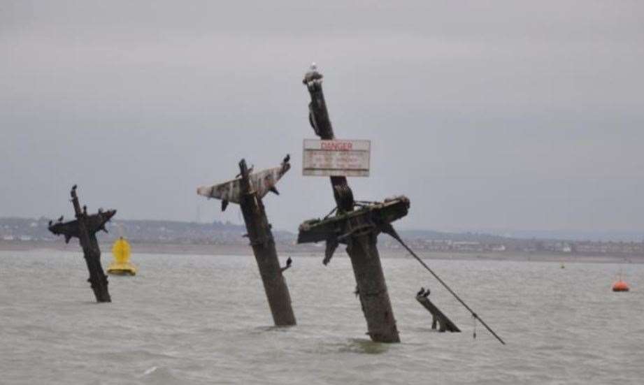 The wreck of the SS Richard Montgomery Picture: MCA