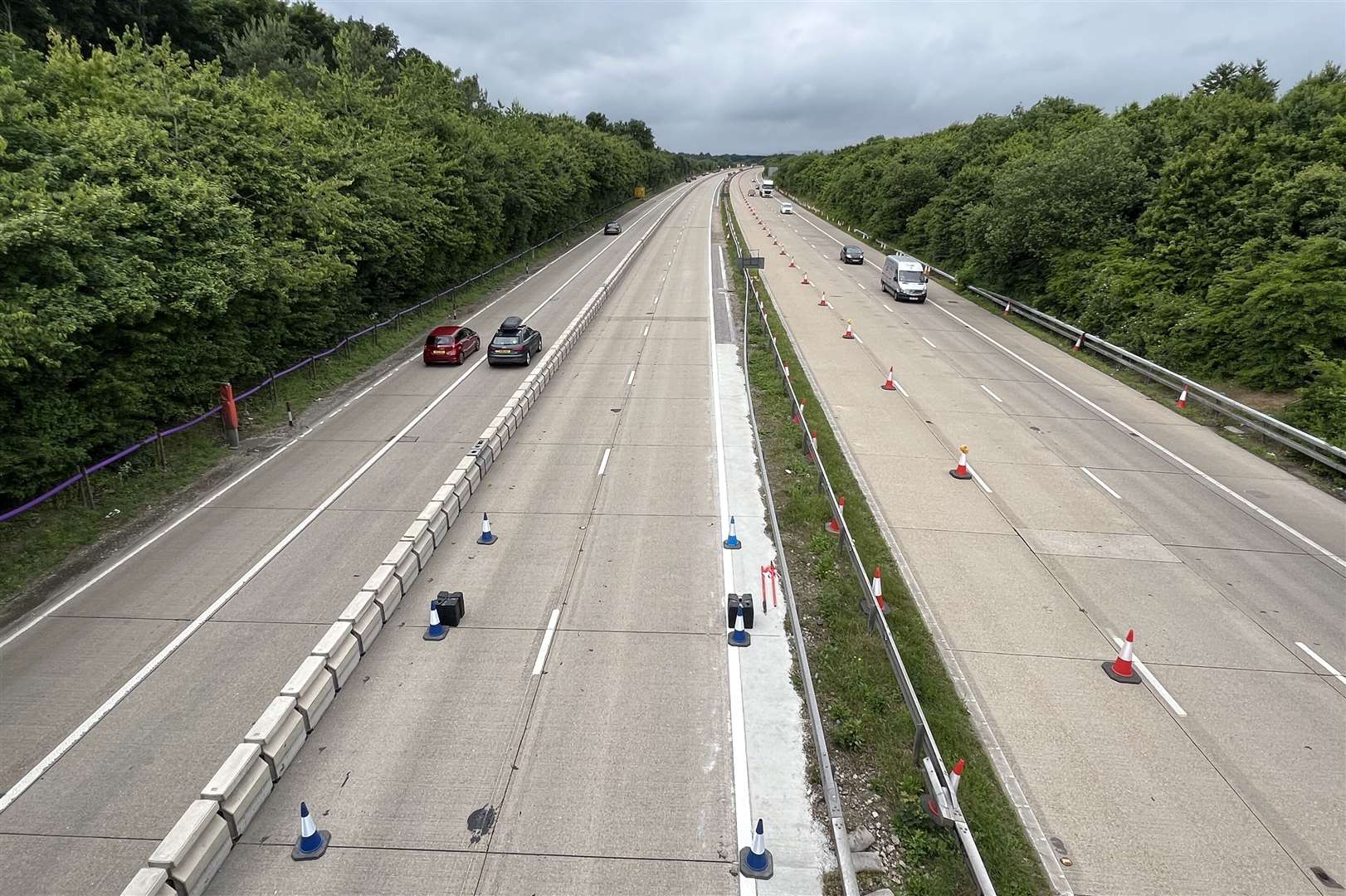 The coastbound carriageway will be closed overnight. Picture: Barry Goodwin