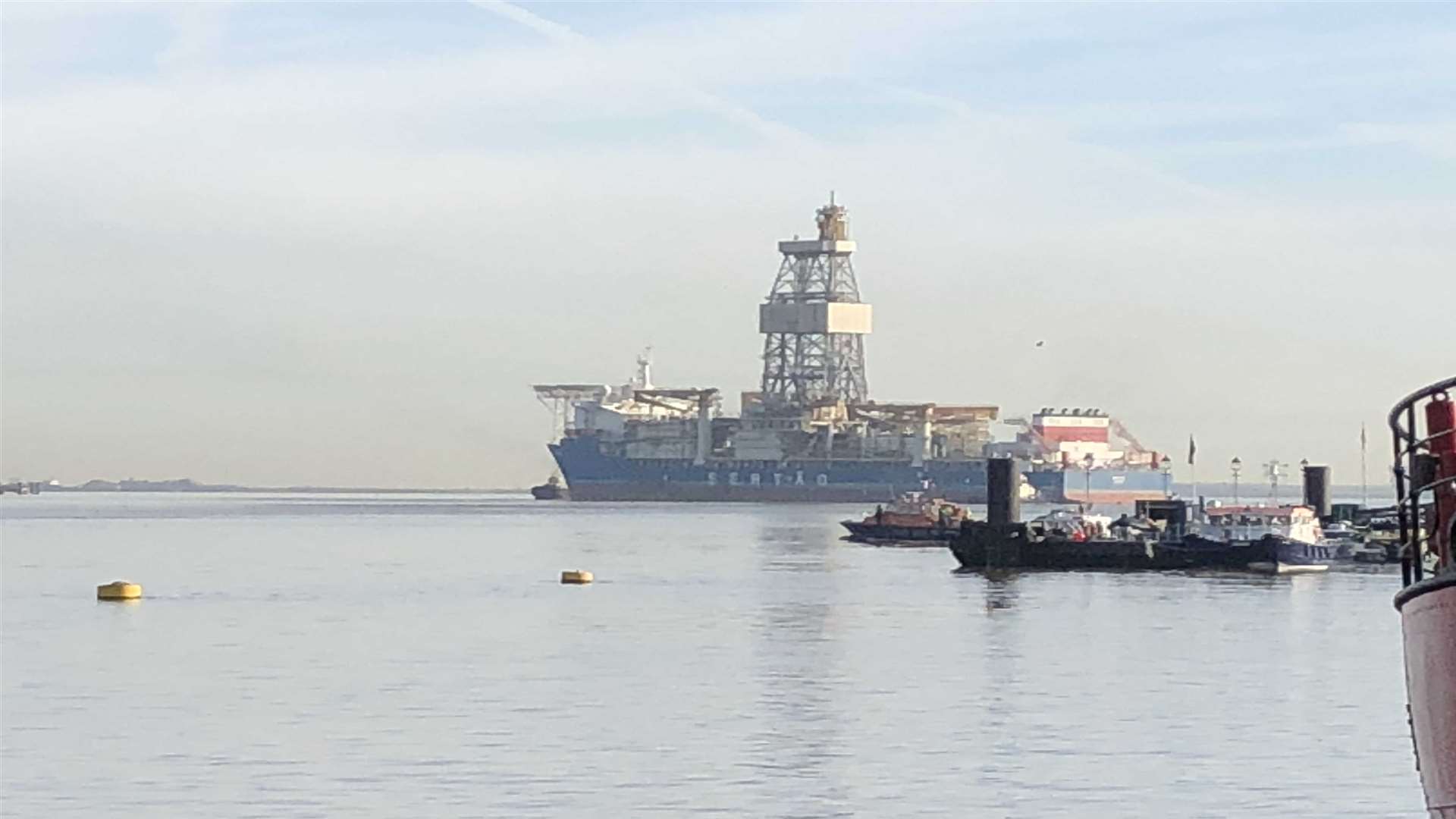 Sertao docked at Tilbury Power Station at around 10.45am.