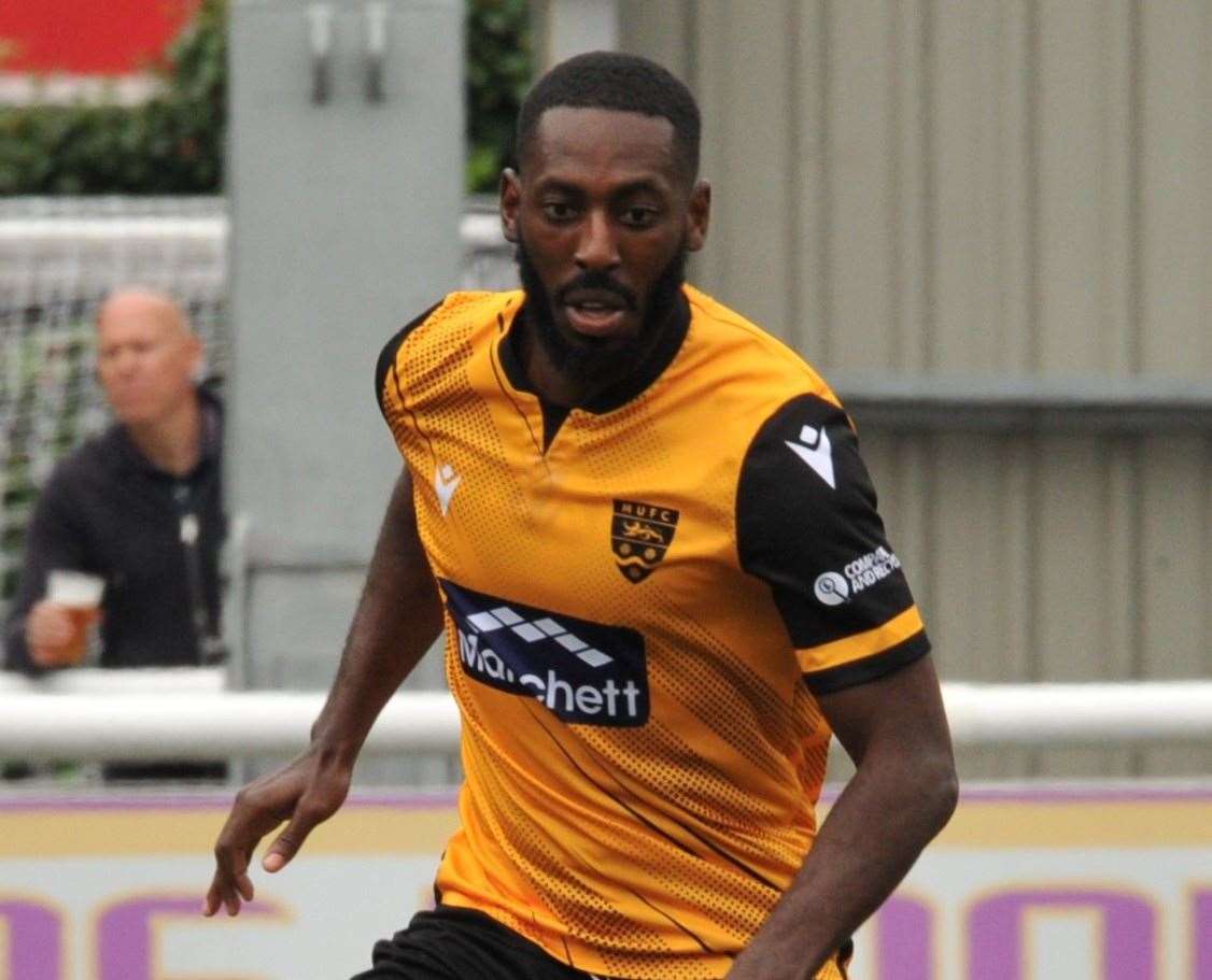 Roarie Deacon gave Maidstone the lead at Hampton Picture: Steve Terrell