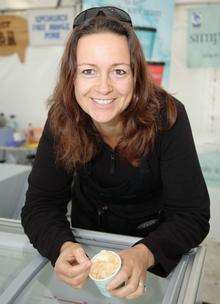 Ice cream maker Sally Newall, of Simply Ice Cream