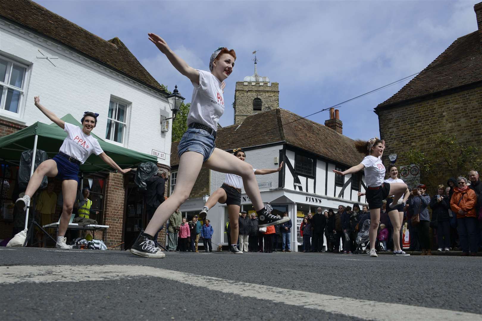 PPA dancers in No Name Street for Sandwich Salutes The 40s