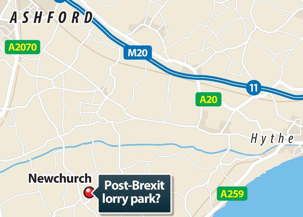 Romney Marsh - Potential lorry park site (4120872)