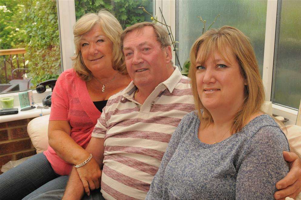 Peter and Margaret Spillett with daughter Wendy Cole