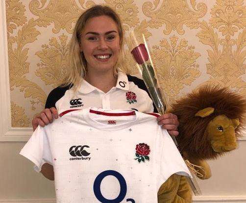 Rosie Galligan took up rugby just five years ago and is now an England international