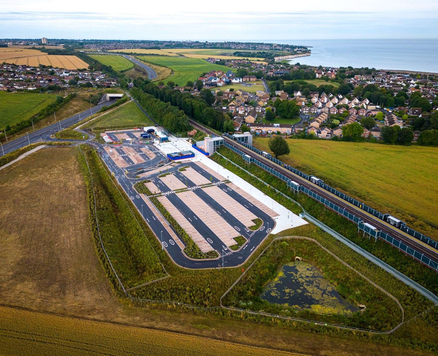 The station, which cost £44m, opened in July last year. Picture: on_my_drone