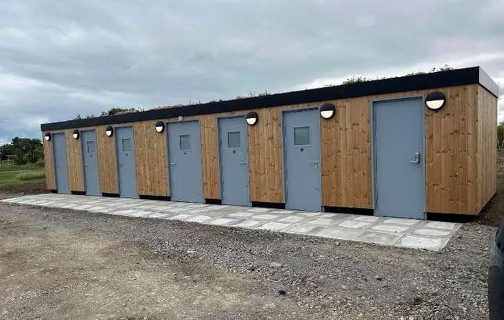 Barton's Point has a new toilet block after months without one. Picture: Elliott Jayes