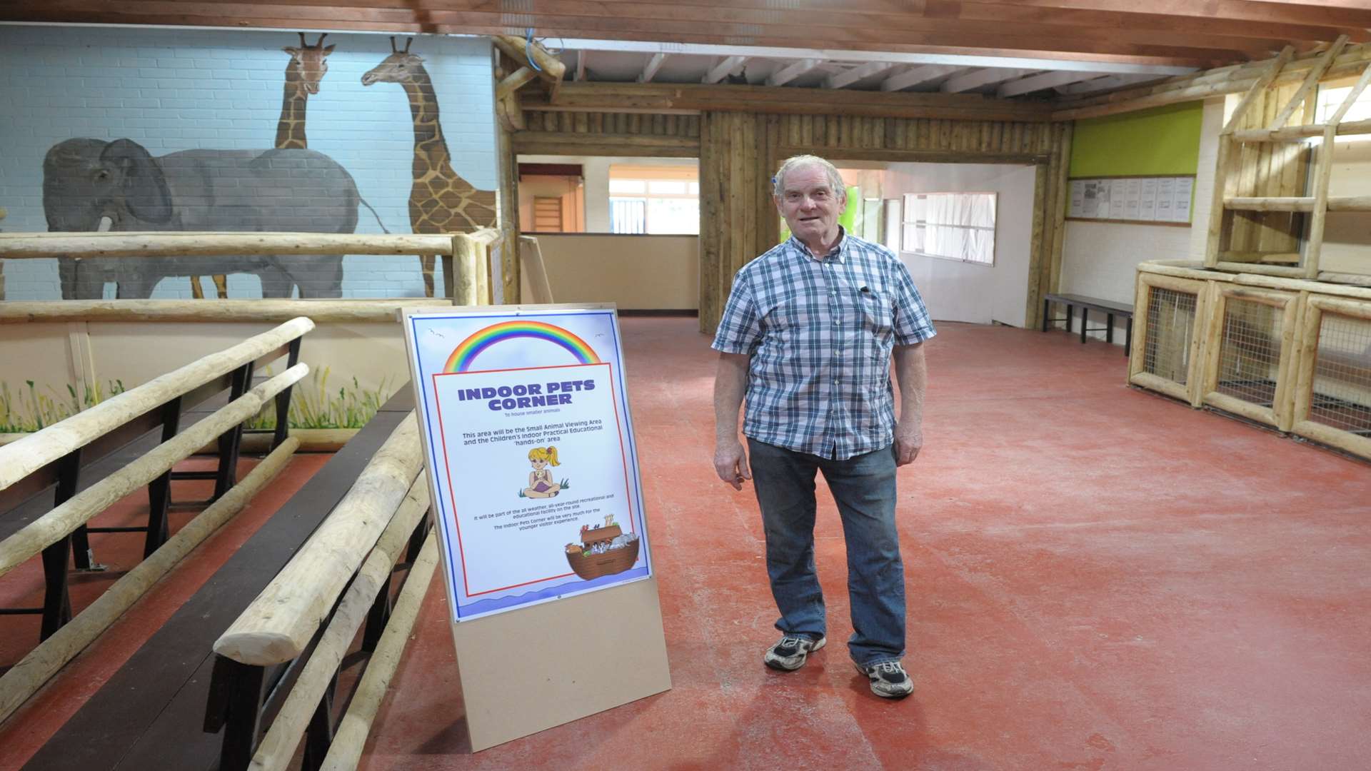 Tony Rocco in his animal education centre. Picture: Steve Crispe.