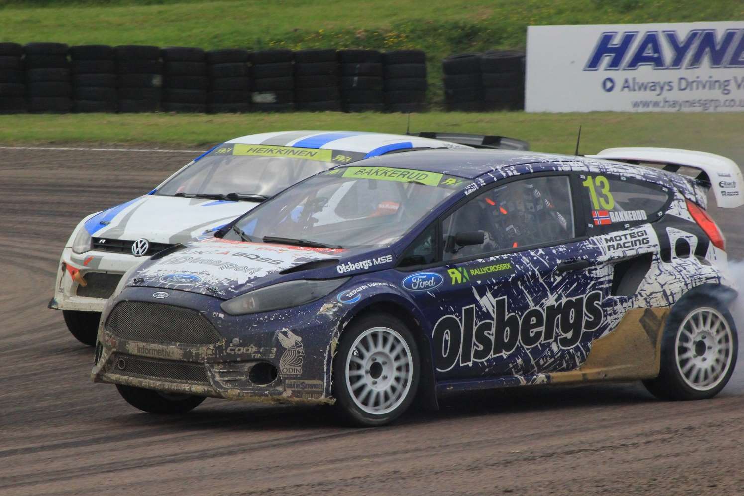 Norwegian Andreas Bakkerud took the Lydden World Rallycross win. Picture: Joe Wright