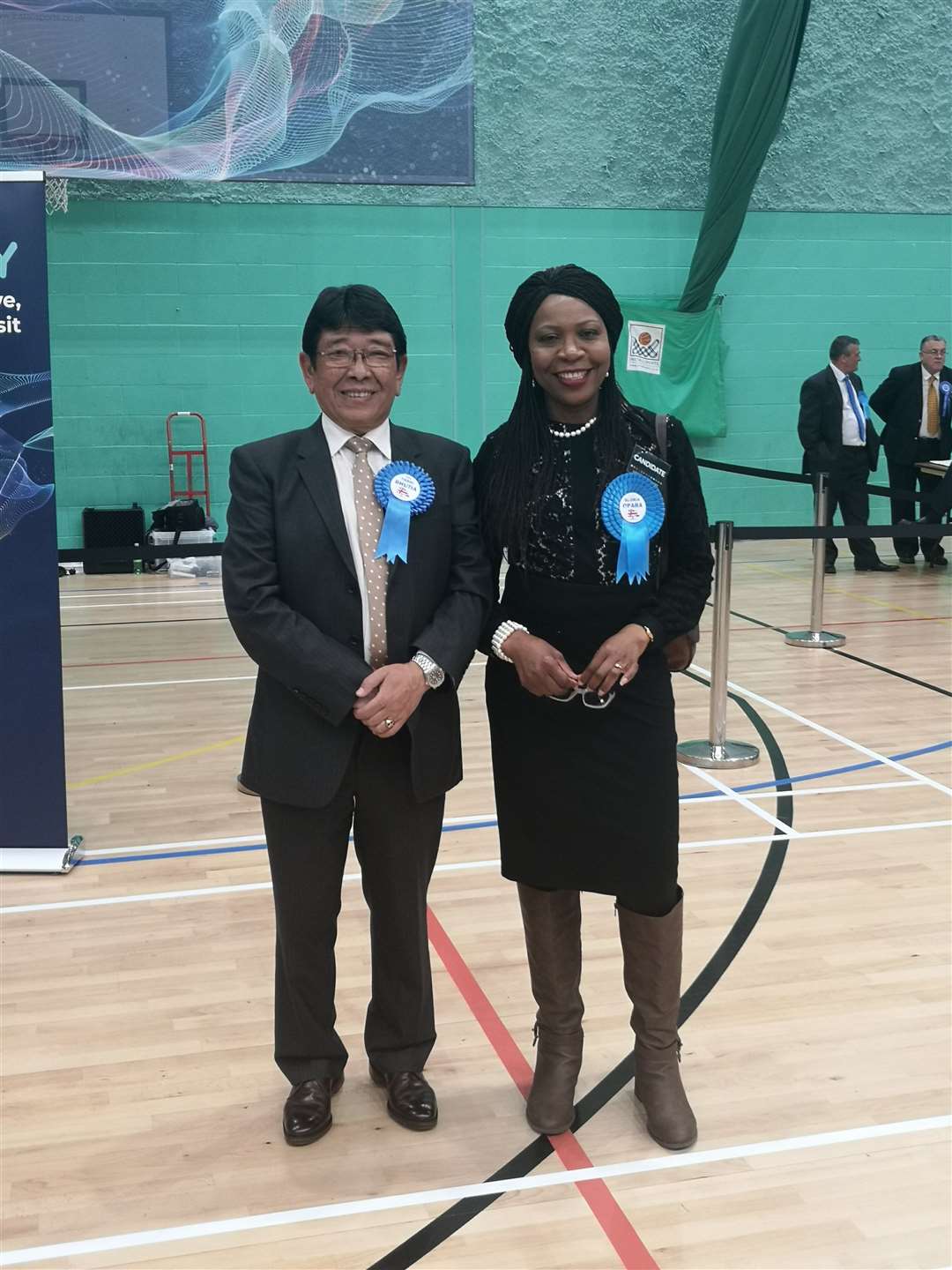 Cllr Tashi Bhutia and Cllr Gloria Opara were re-elected to the Princes Park ward at the Medway Council elections in 2019. Picture: Medway Conservatives/Twitter (48971955)