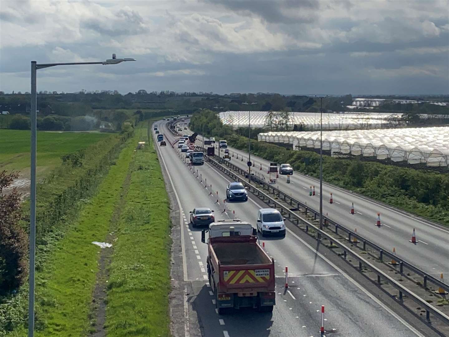 The contraflow system will be in place on the Thanet Way for 12 weeks