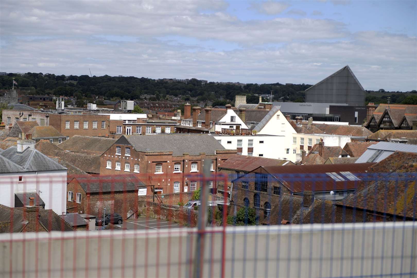 Views across to the Marlowe Theatre and, on the far left, Westgate Towers