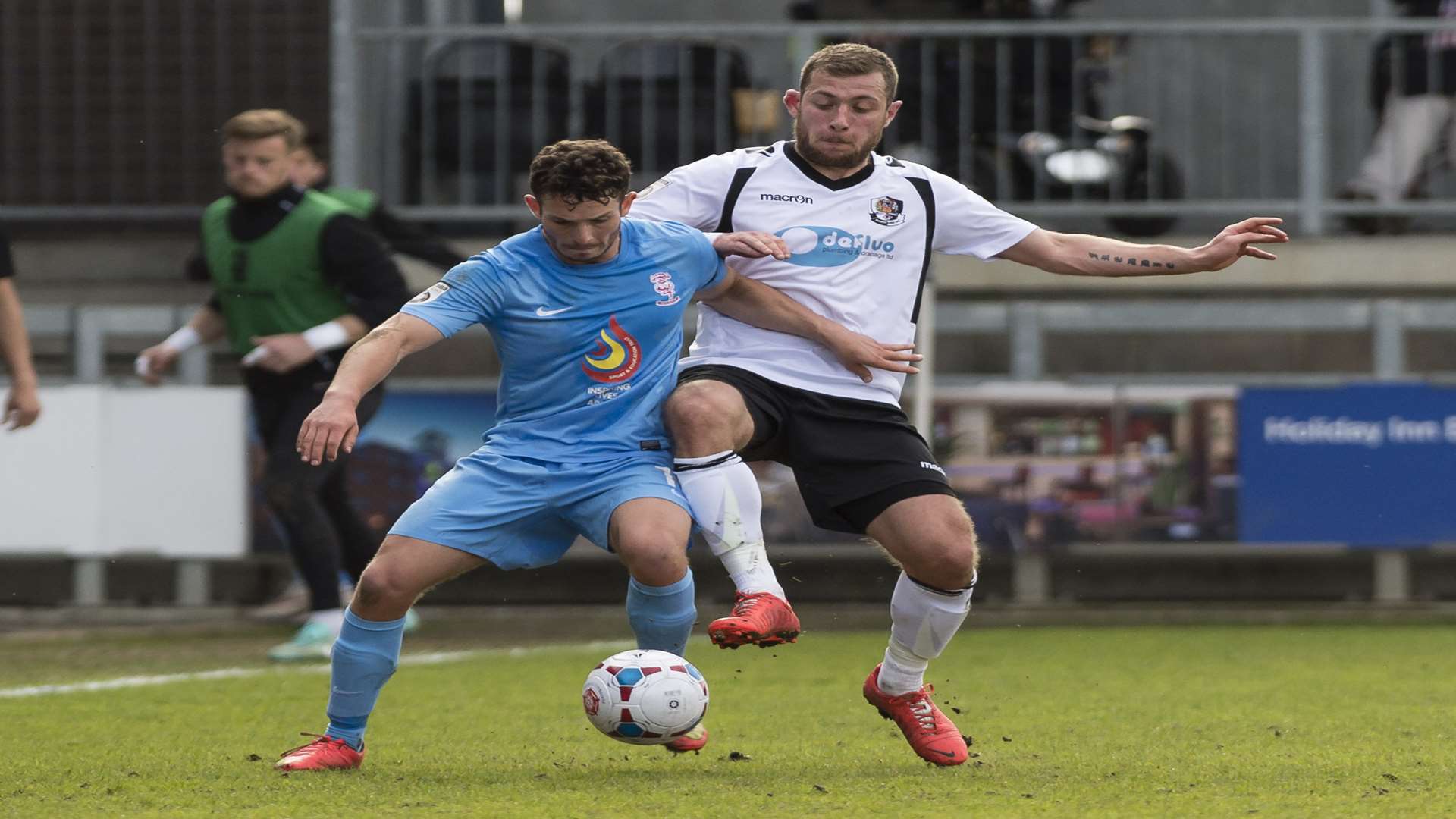 Ryan Hayes in action against Lincoln on the final day of the season Picture: Andy Payton