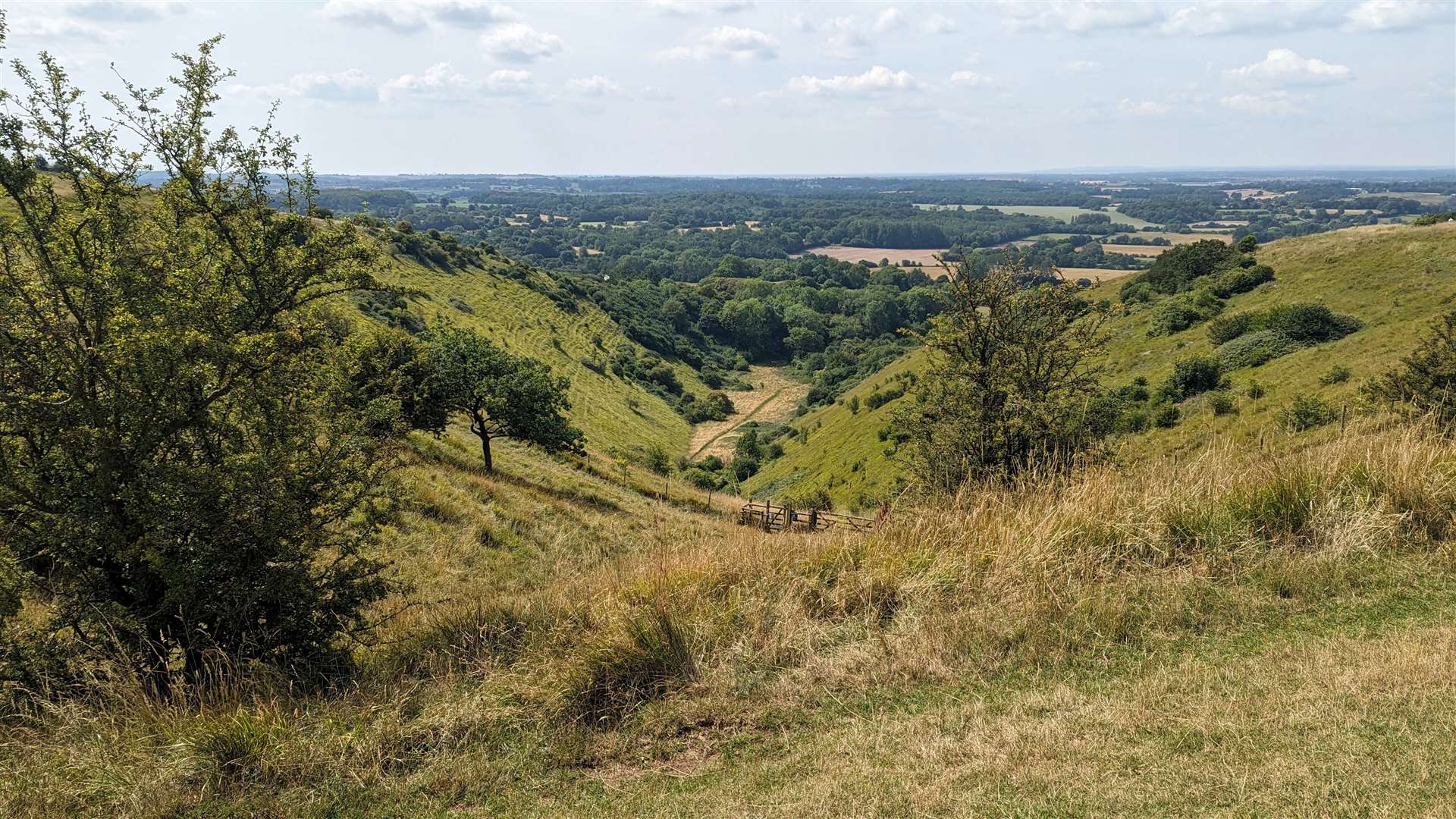 Looking down into the Devil’s Kneading Trough outside Wye