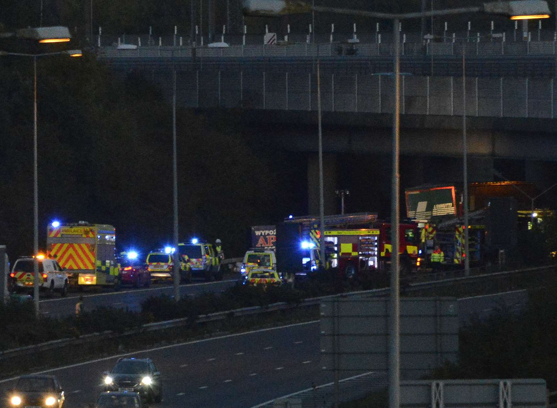 Emergency services at the scene. Picture: Paul Amos.