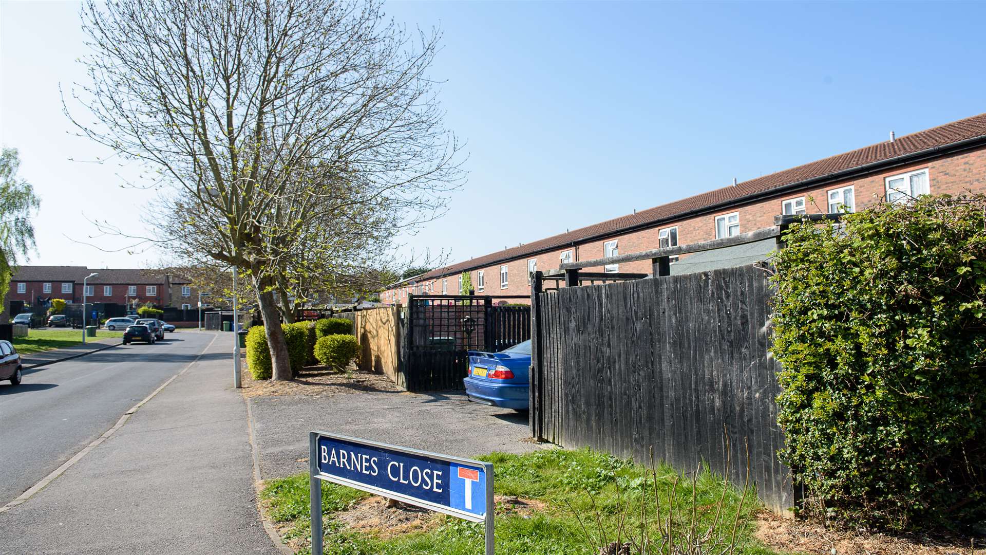 Barnes Close, Faversham, where the incident allegedly took place