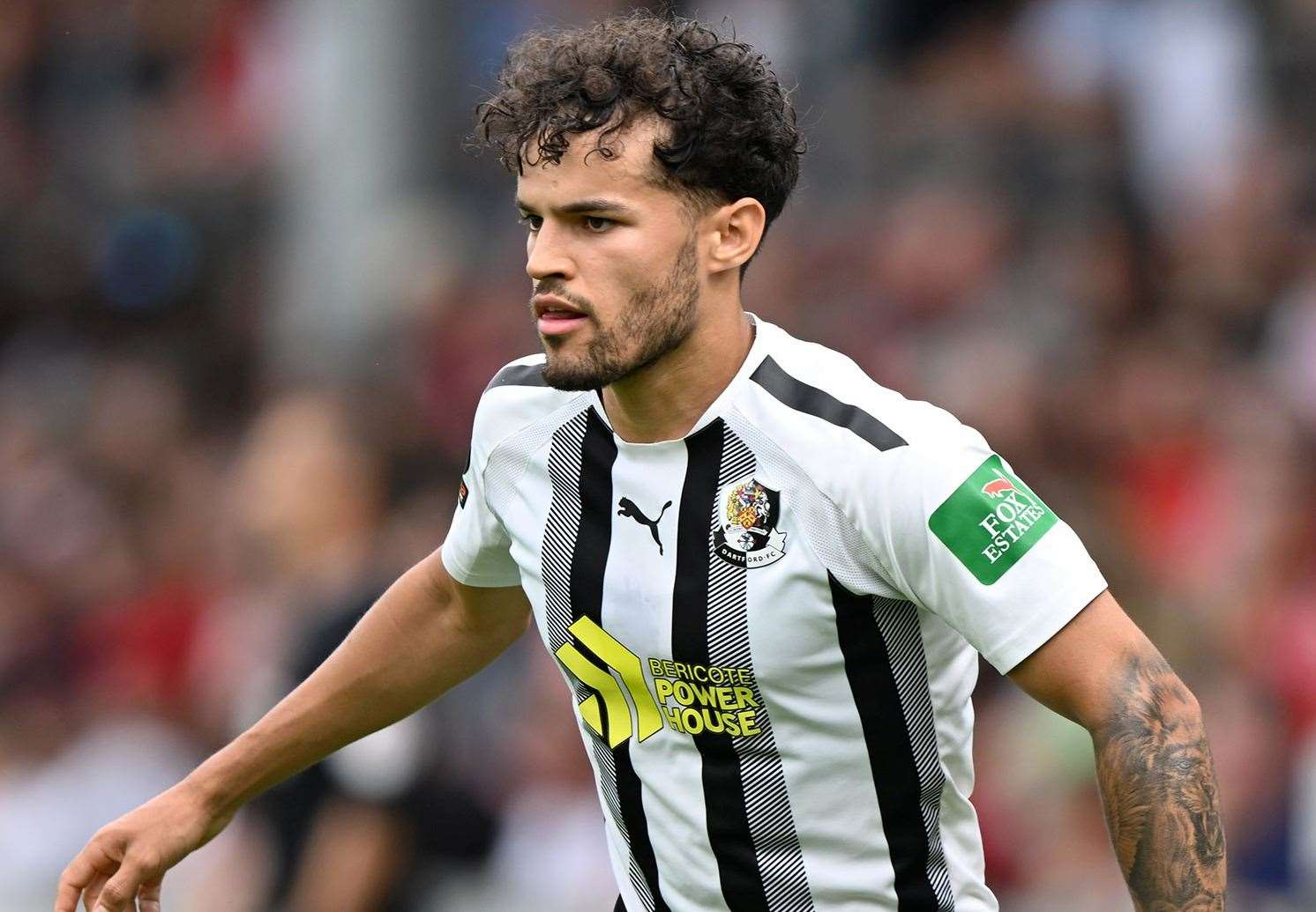 Max Statham - enjoying his time with Dartford. Picture: Keith Gillard