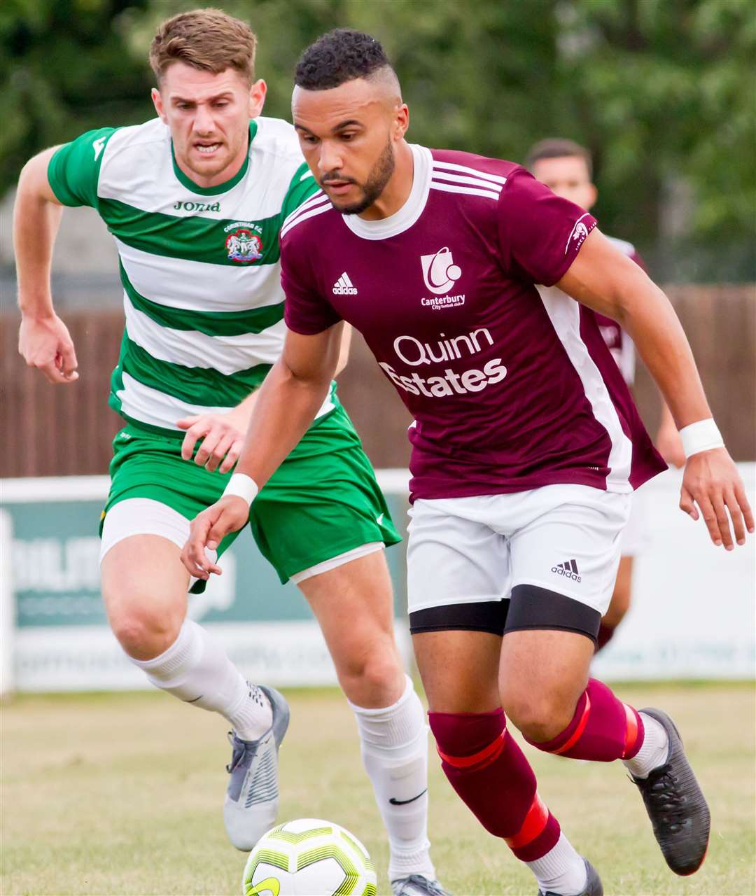 Canterbury's Dean Grant in action against Corinthian. Picture: David Mullaney