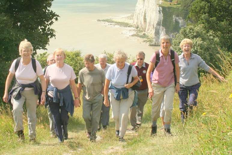 The stunning view of St Margaret's Bay