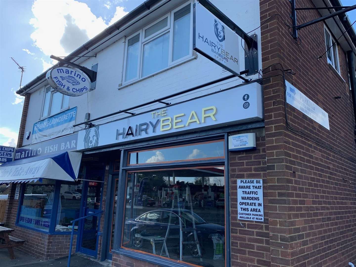 The café of Marino Fish Bar has been converted into a barber shop