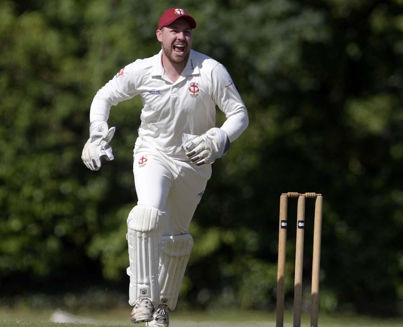 Oliver Dewey top-scored for Minster in a losing cause. Picture: Barry Goodwin