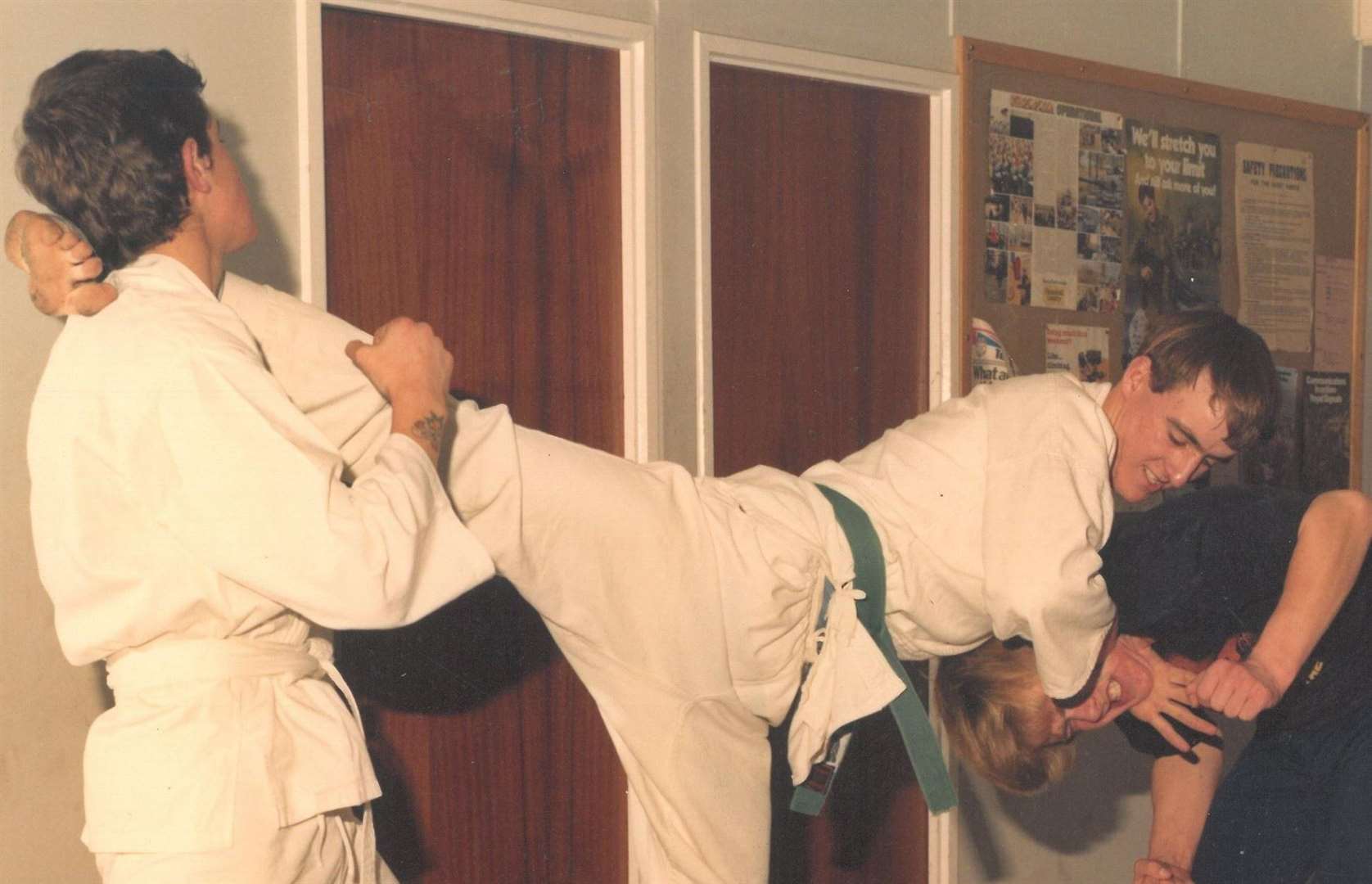 Joe Ellis at his first children’s class, aged 18, in 1979