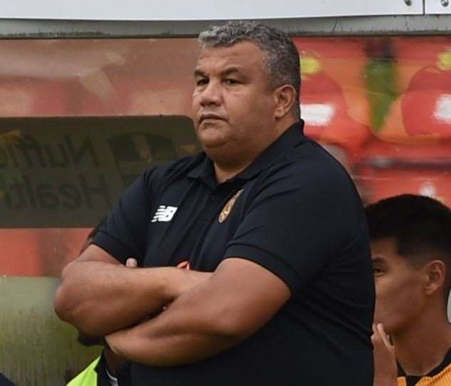 Maidstone United manager Hakan Hayrettin Picture: Steve Terrell