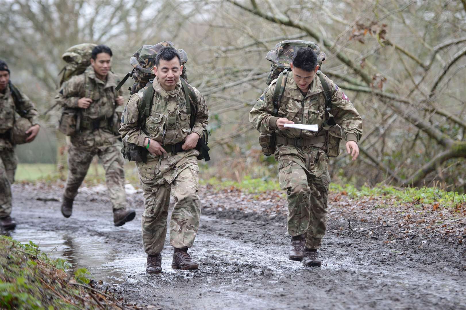 Soldiers from Folkestone based Royal Gurkha Rifles: Courtesy Cpl Georgina Coupe (1325711)