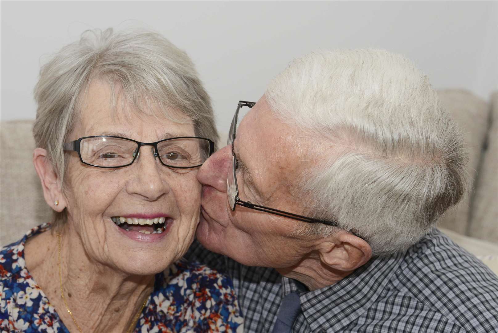 Diamond wedding couple Gloria and Les Smith