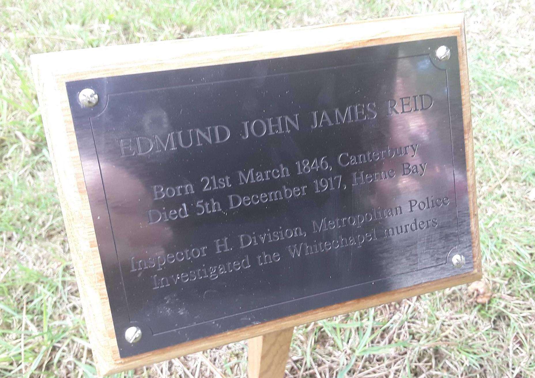 The temporary memorial in Herne Bay