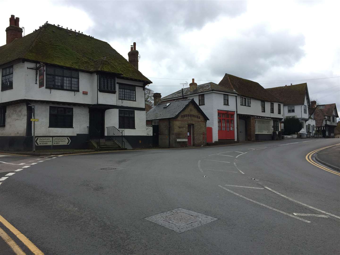 The store at the old fire station in Wingham is on a busy bend