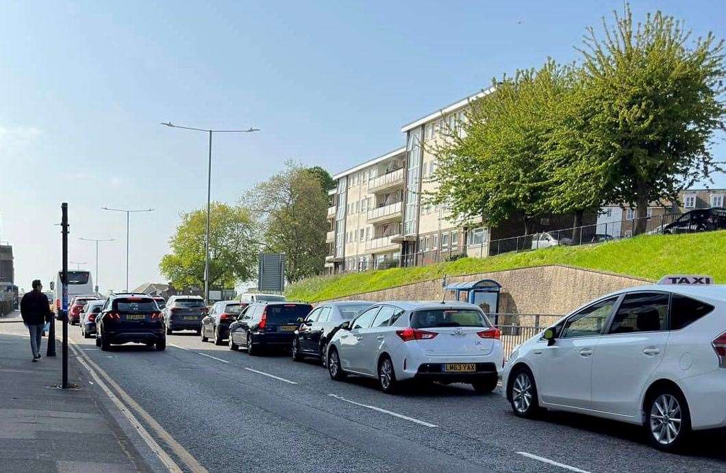 Heavy traffic in Dover last year amid port delays. Picture: David Joseph Wright