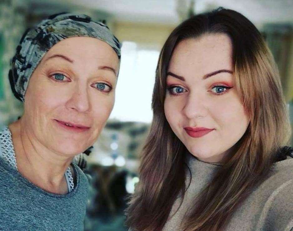 Shel Baldwin, 54, with daughter Mica, 27. Picture: Shel Baldwin