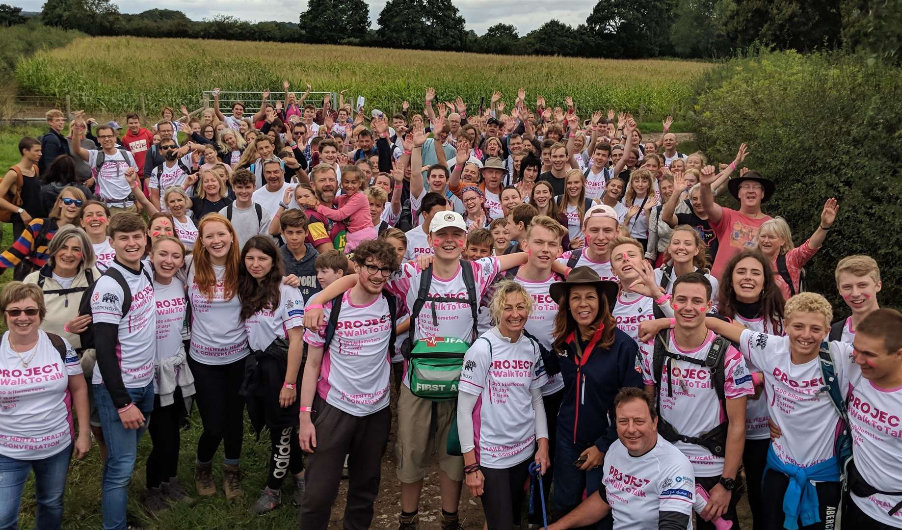 Day one of the Walk to Talk joined by MP Helen Grant