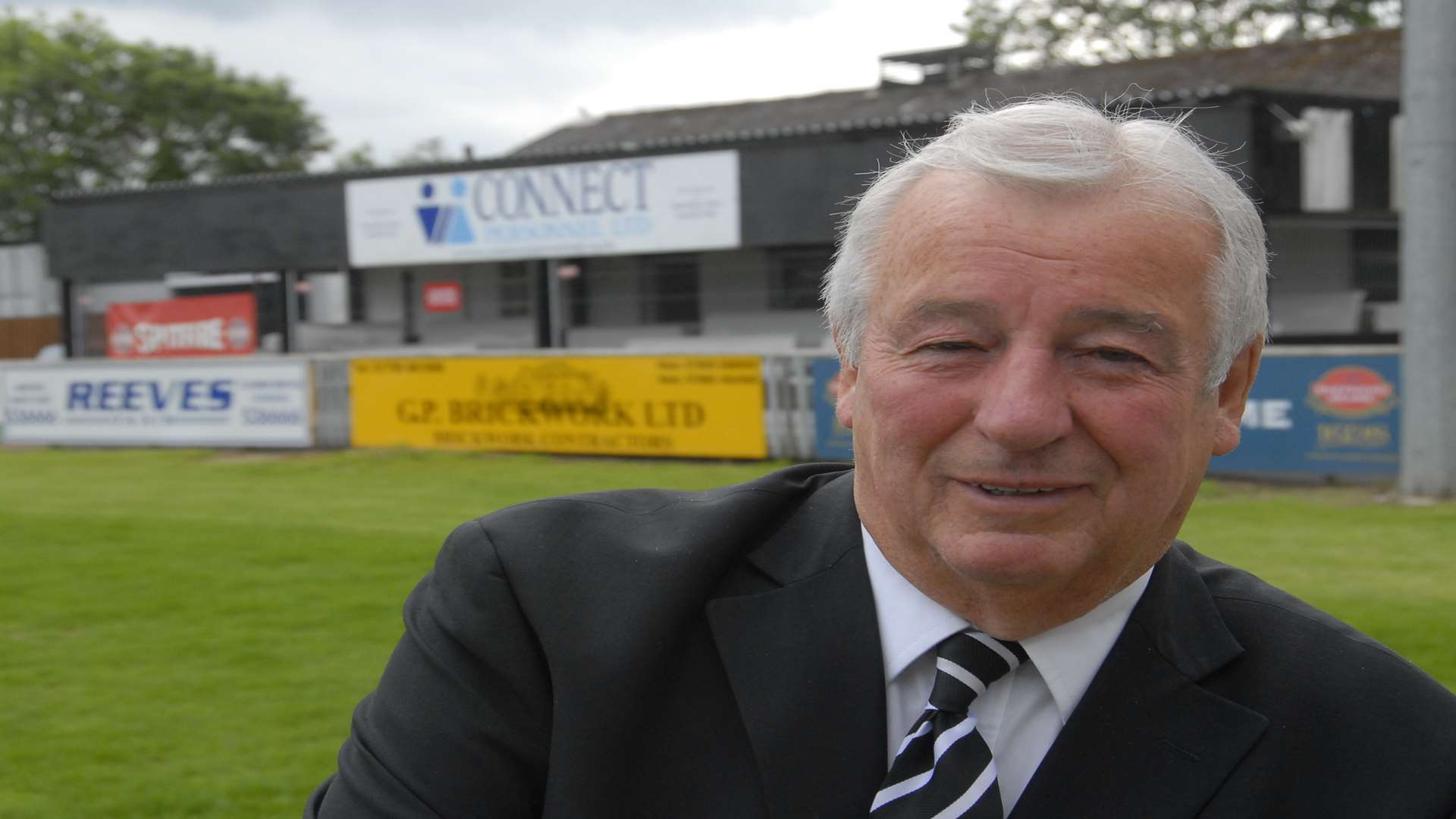 Faversham Town FC chairman Ray Leader