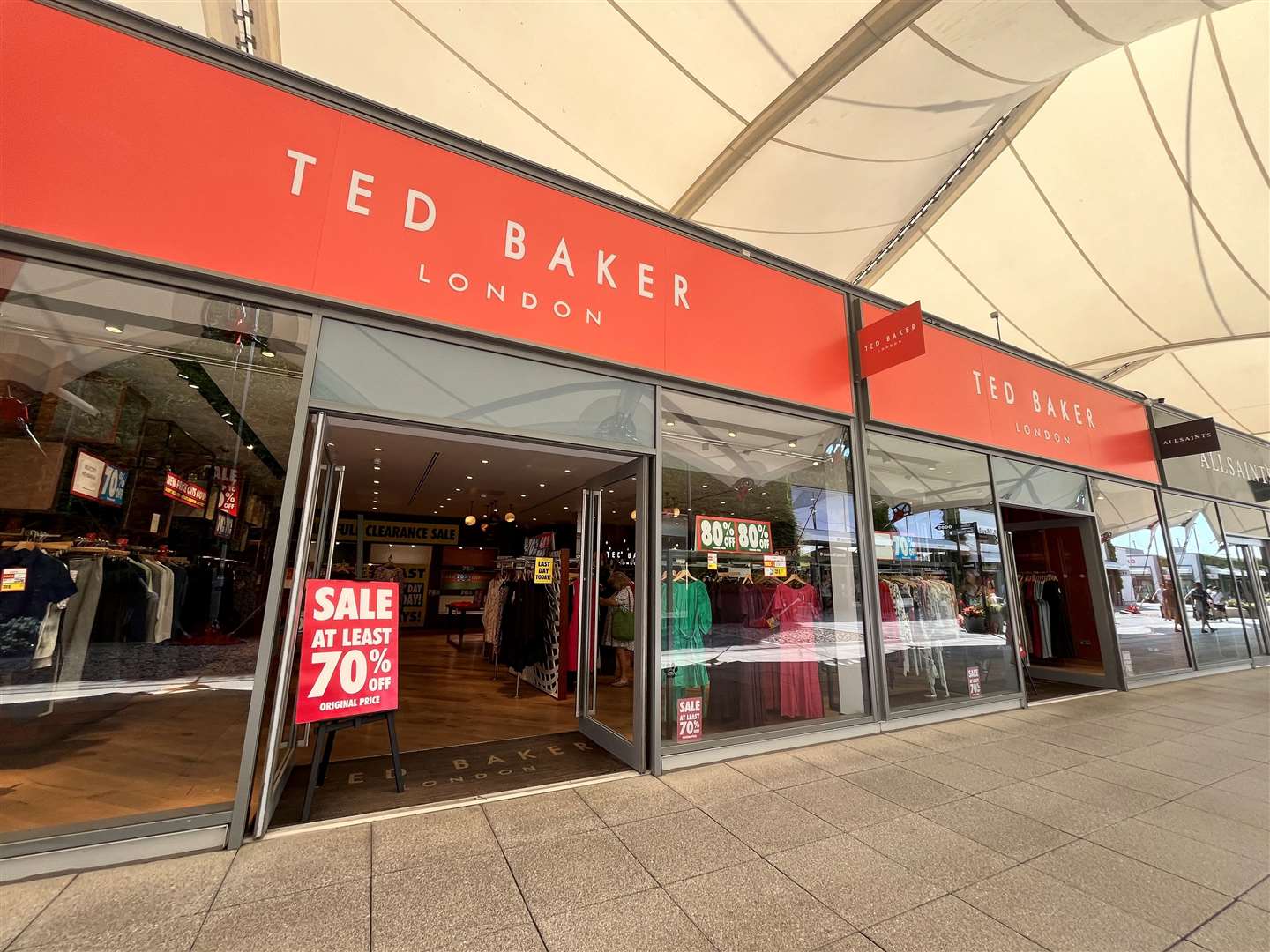 Ted Baker has shut at Ashford Designer Outlet