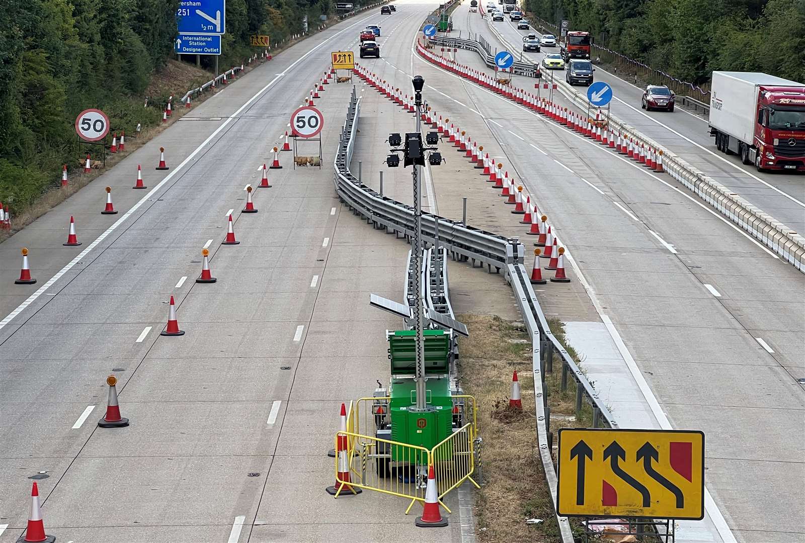 National Highways reintroduced Operation Brock on Wednesday night. Picture: Barry Goodwin