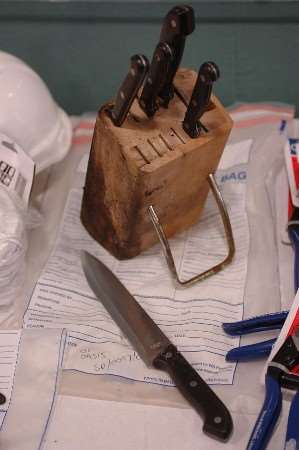 Some of the items found in woodland near to Climate Camp