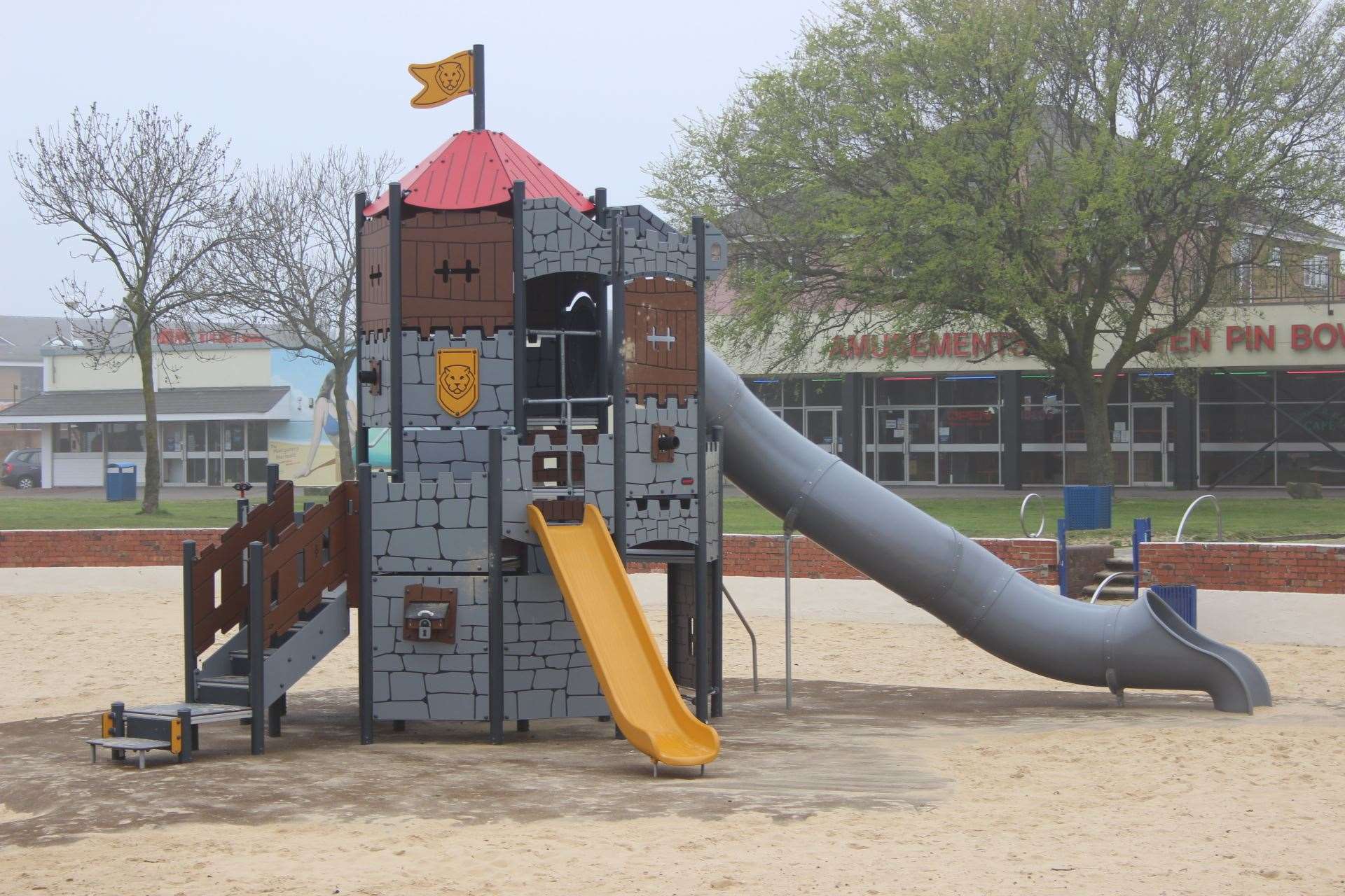 Castle slide at Beachfields sandpit, Sheerness