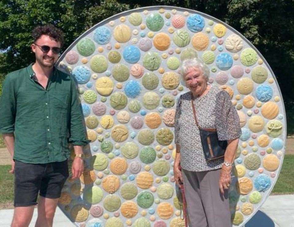 Jack Durling, 31,with his grandmother Valerie. Picture: MBC