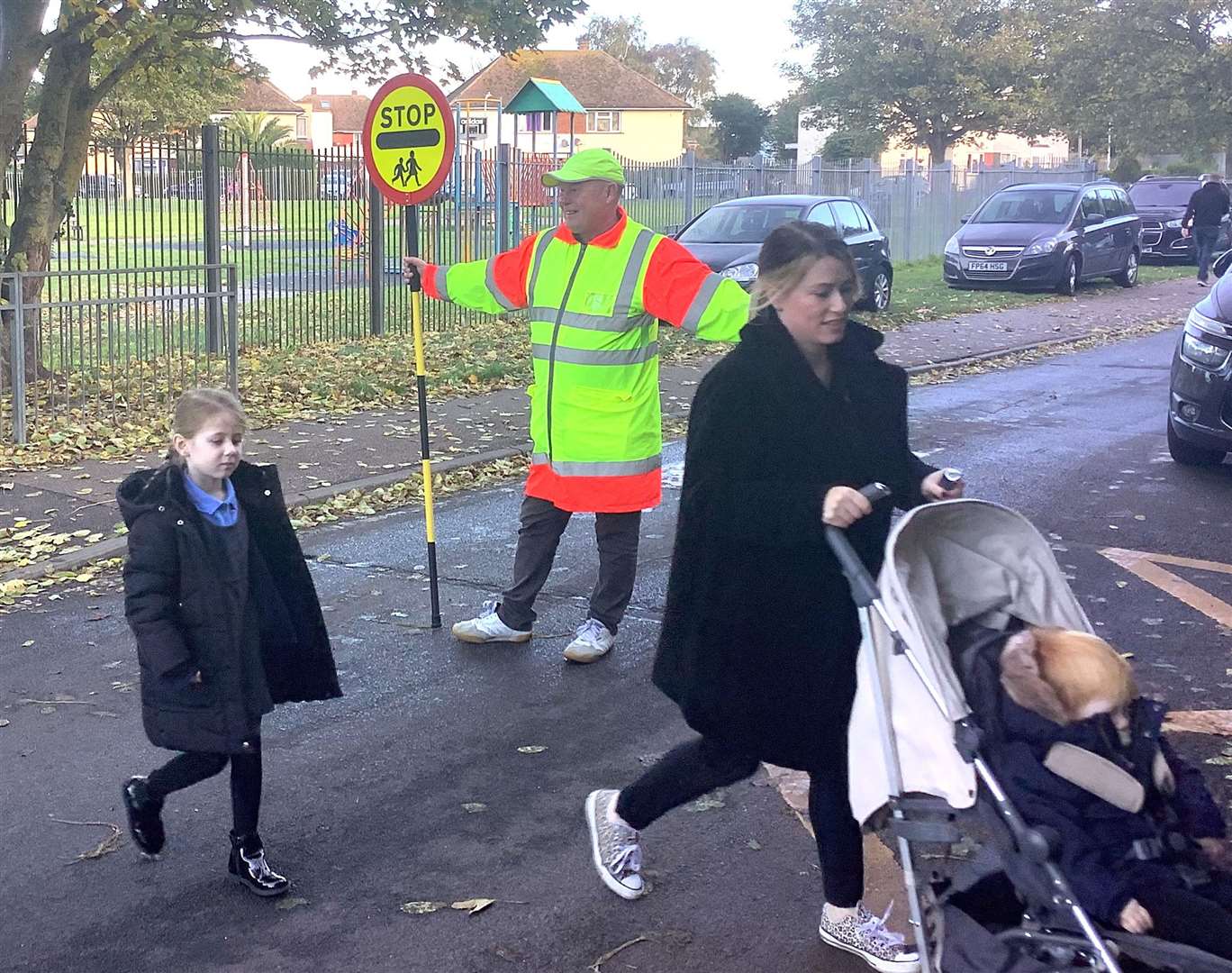 Motorists have been parking dangerously outside Newington Community Primary. Picture: Hannah Tudor